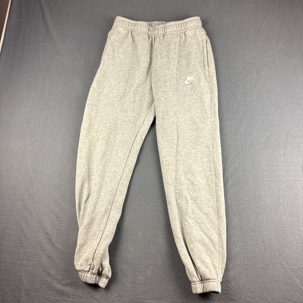 Nike Sweatpants Men's S Gray Fleece Joggers Elastic Waist Sportswear BV2671-063